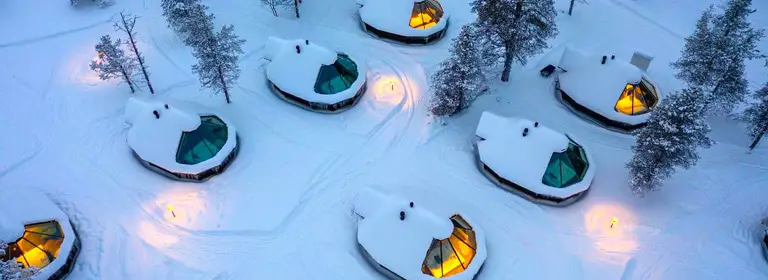 Wilderness Hotel Muotka lasi-iglut, Saariselkä